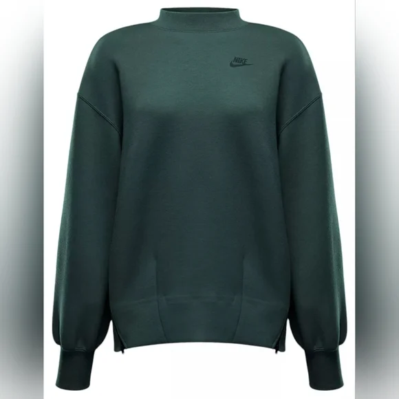 Nike Women's Sportswear Tech Fleece Oversized Crew-Neck Sweatshirt - Picture 7 of 8